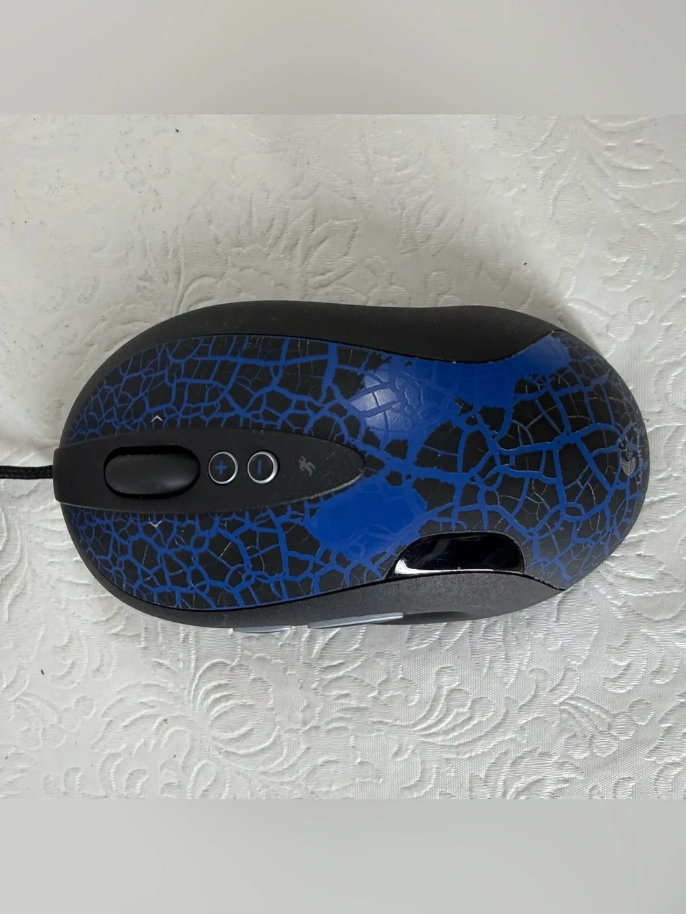 E1 Logitech G5 Gaming Mouse Black Blue w/ 6 Weight Set 832485-0000, Tested & OEM